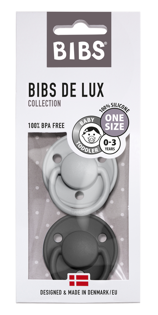 0-36 mois Tétine BIBS De Lux Sans BPA. tétine danoise en forme de cerise silicone Ivory/Sage, taille unique lot de 2 